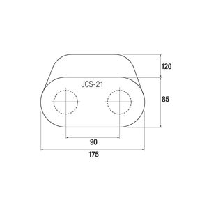 JCS-21-B (XTS) Kaksoissuodatinsukka DCOE kiihdytystorvien päälle