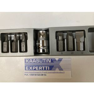 100 PSM Phillips- ja urakärkisarja 1/2" vääntiölle, 3 m+ 3 kpl kärkiä ja liitoskappale